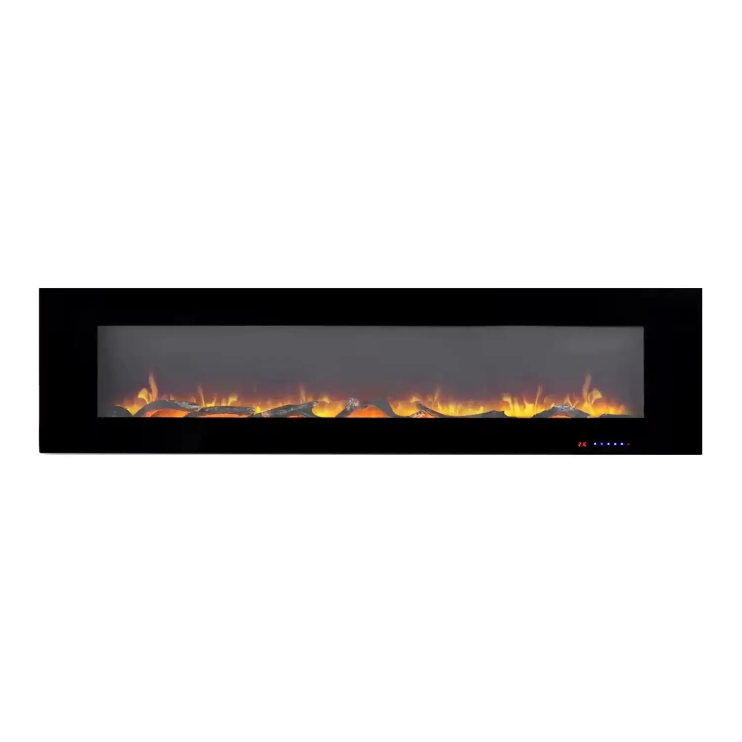 Dark Khaki Azurite 182 cm - Wall-mounted Electric Fireplace