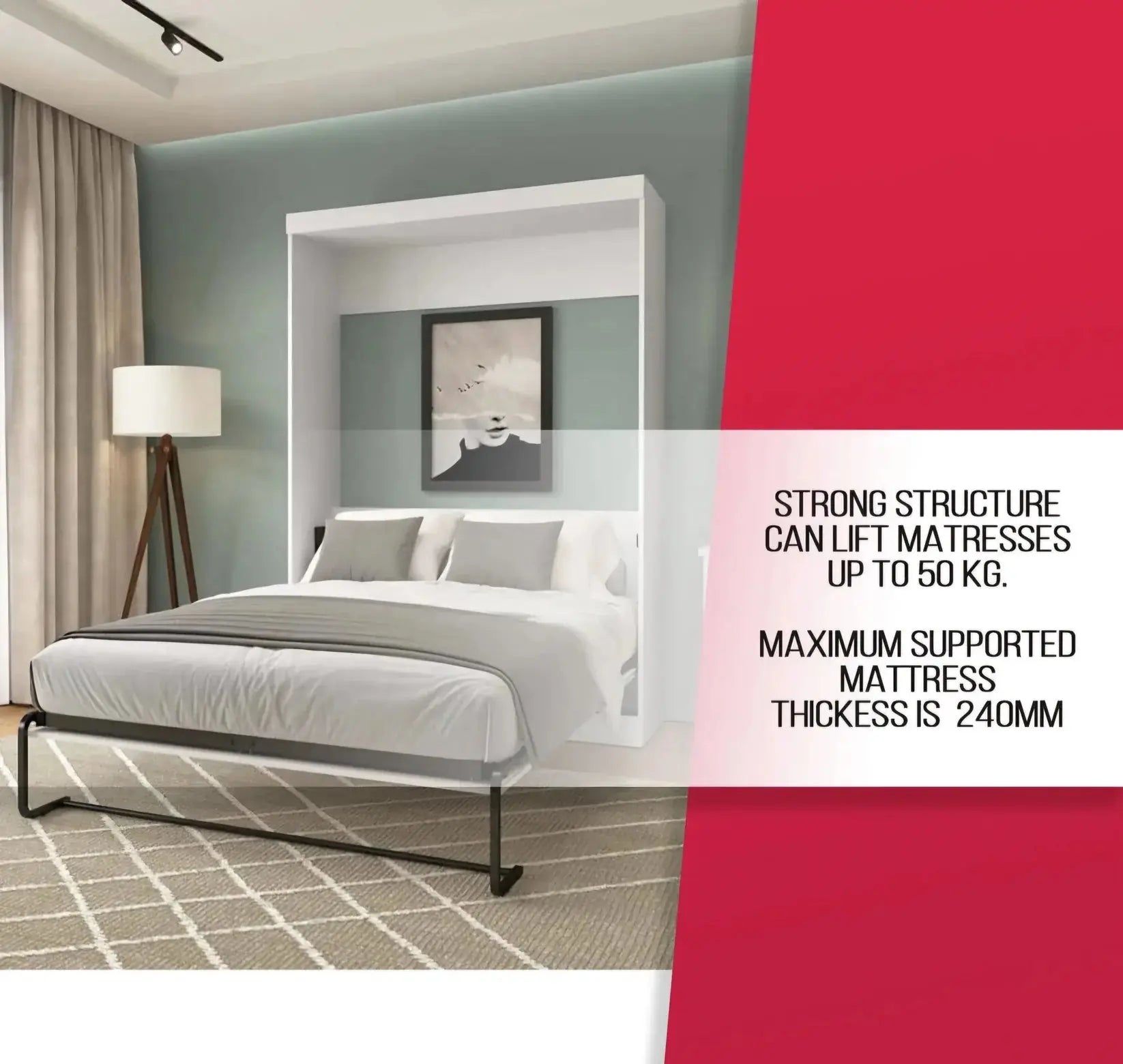 Double Wall Bed | Folding Wall Bed | J&E Retailonline