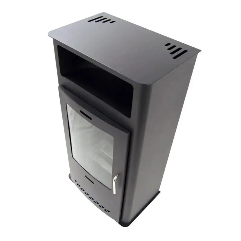 Slate Gray Boston - Black Bioethanol Stove