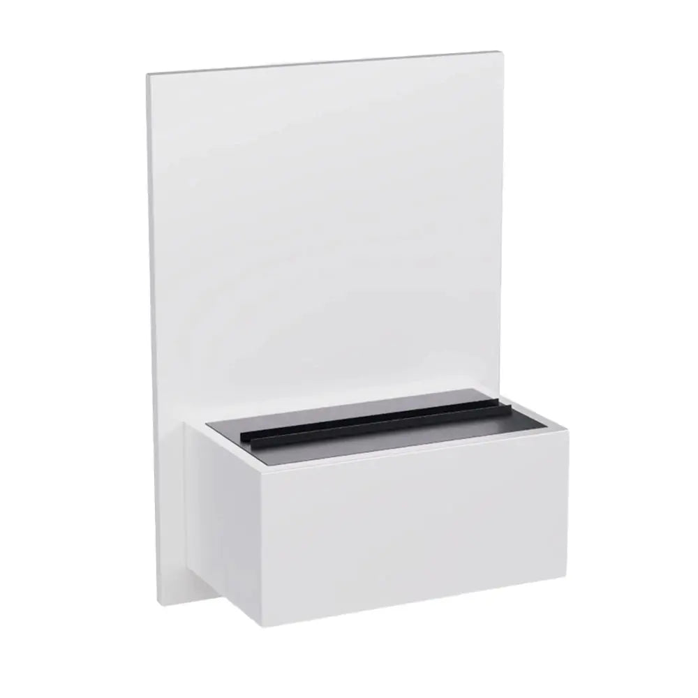 Light Gray Brekke Wall-mounted Steam Fireplace