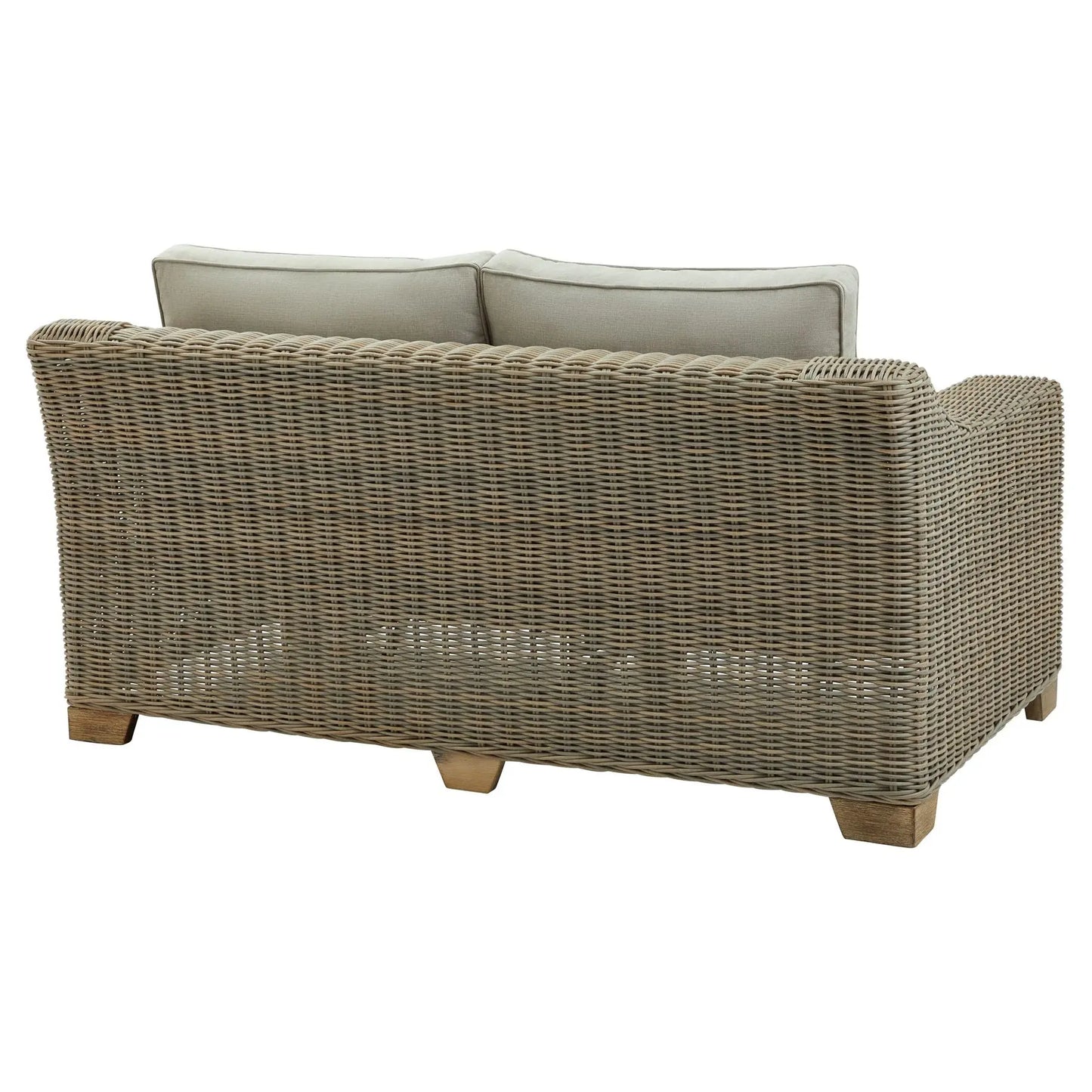 Dim Gray Capri Collection Outdoor Two Seater Sofa