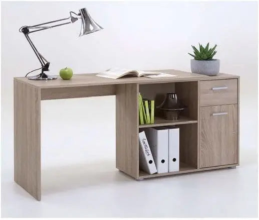 Carin Corner Flexi Desk Oak Effect AMOS