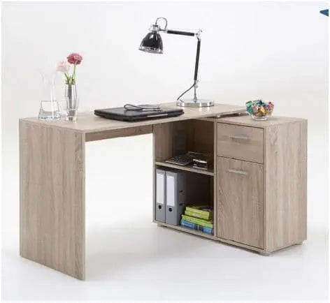 Carin Corner Flexi Desk Oak Effect AMOS