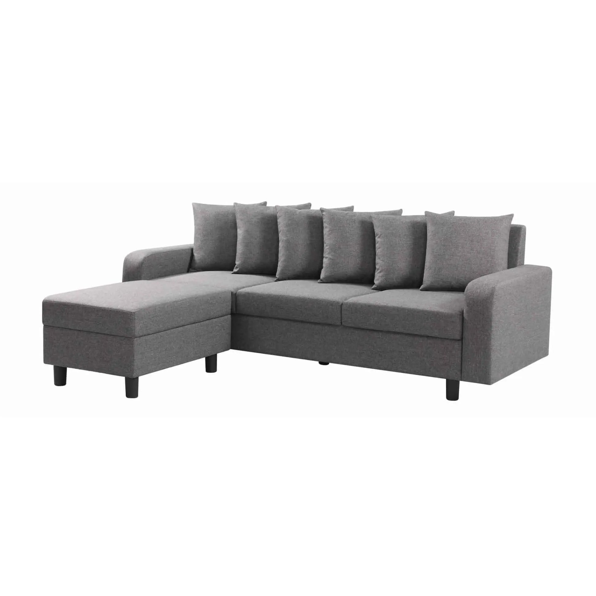 Civic Chase Sofa Fabric Grey HEARTLAND FURNITURE