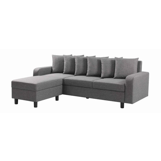 Civic Chase Sofa Fabric Grey HEARTLAND FURNITURE