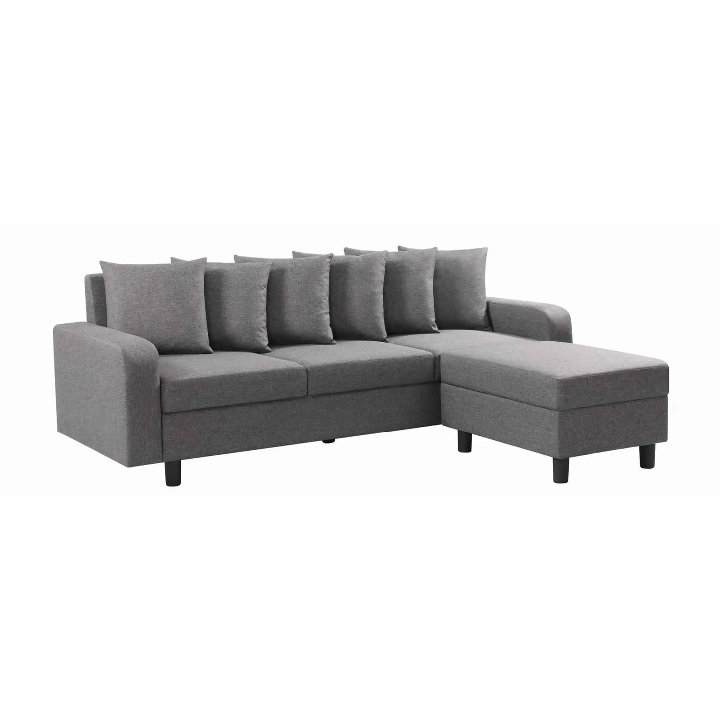 Civic Chase Sofa Fabric Grey HEARTLAND FURNITURE