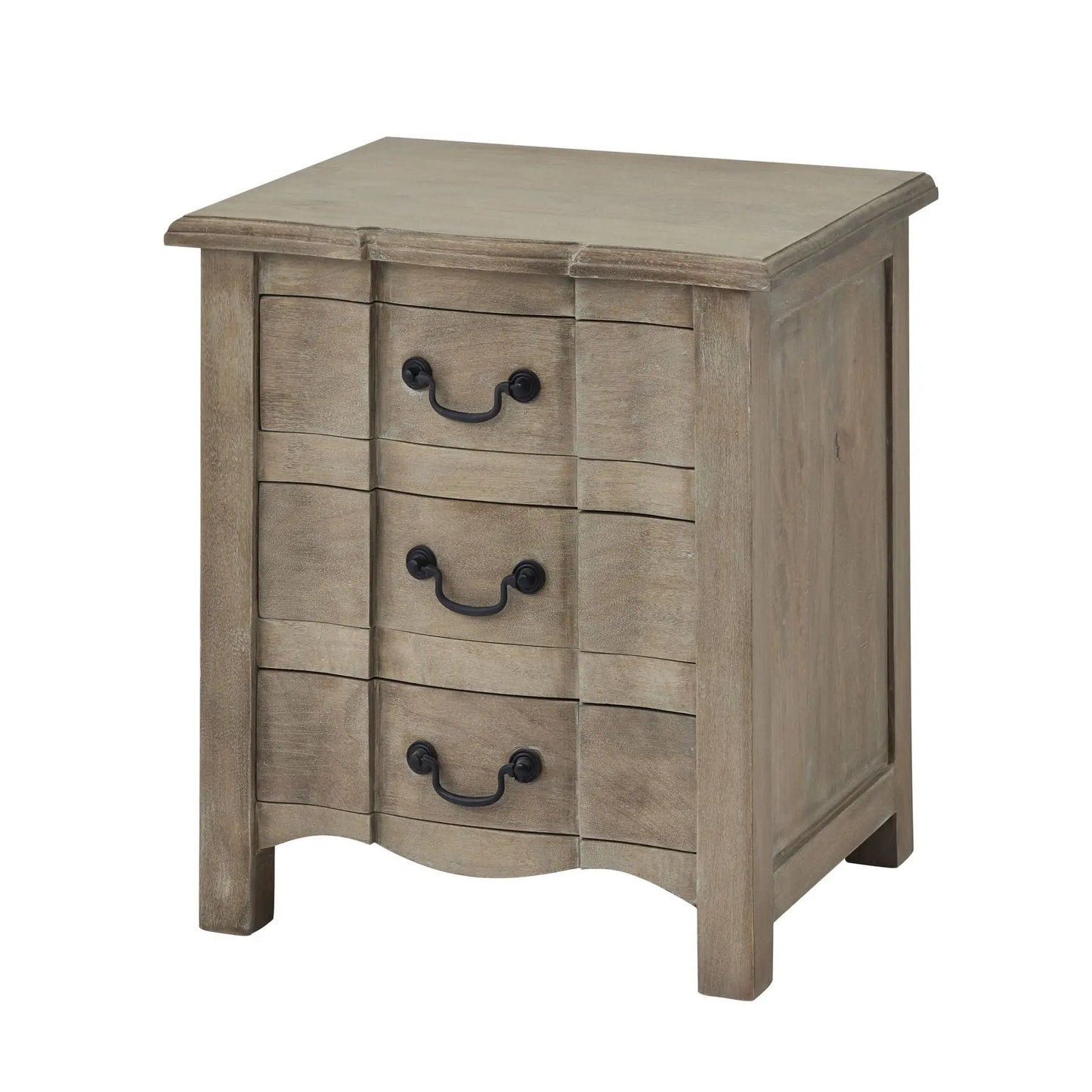 Dim Gray Copgrove Collection 3 Drawer Bedside Table