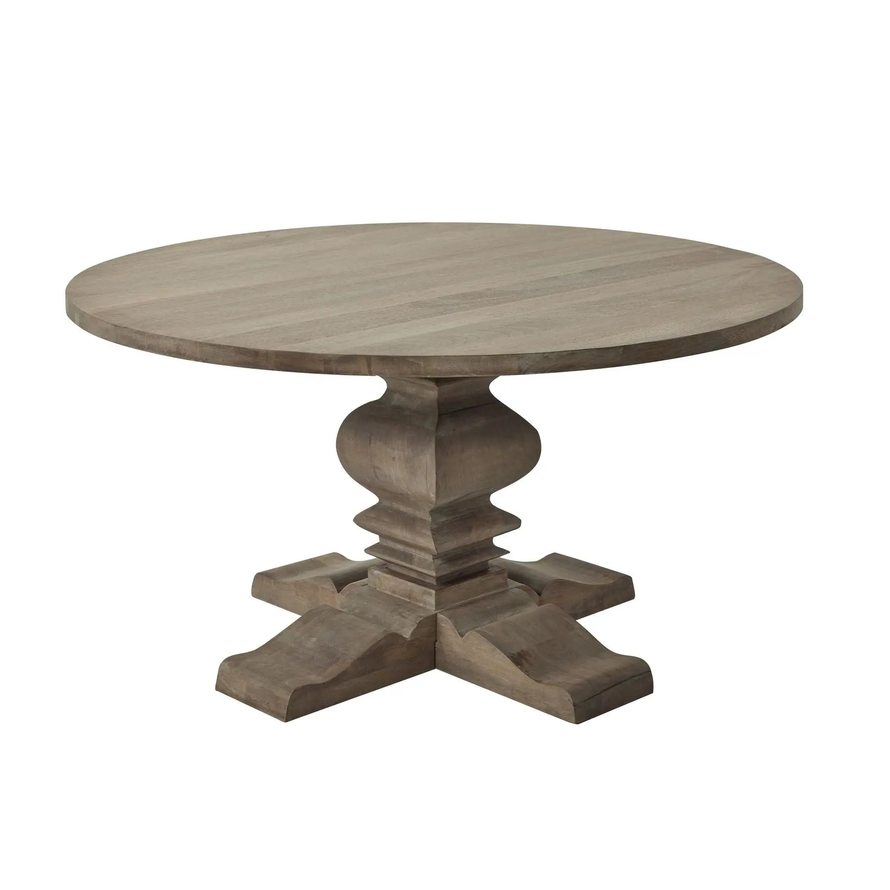 Dim Gray Copgrove Collection Round Pedestal Dining Table
