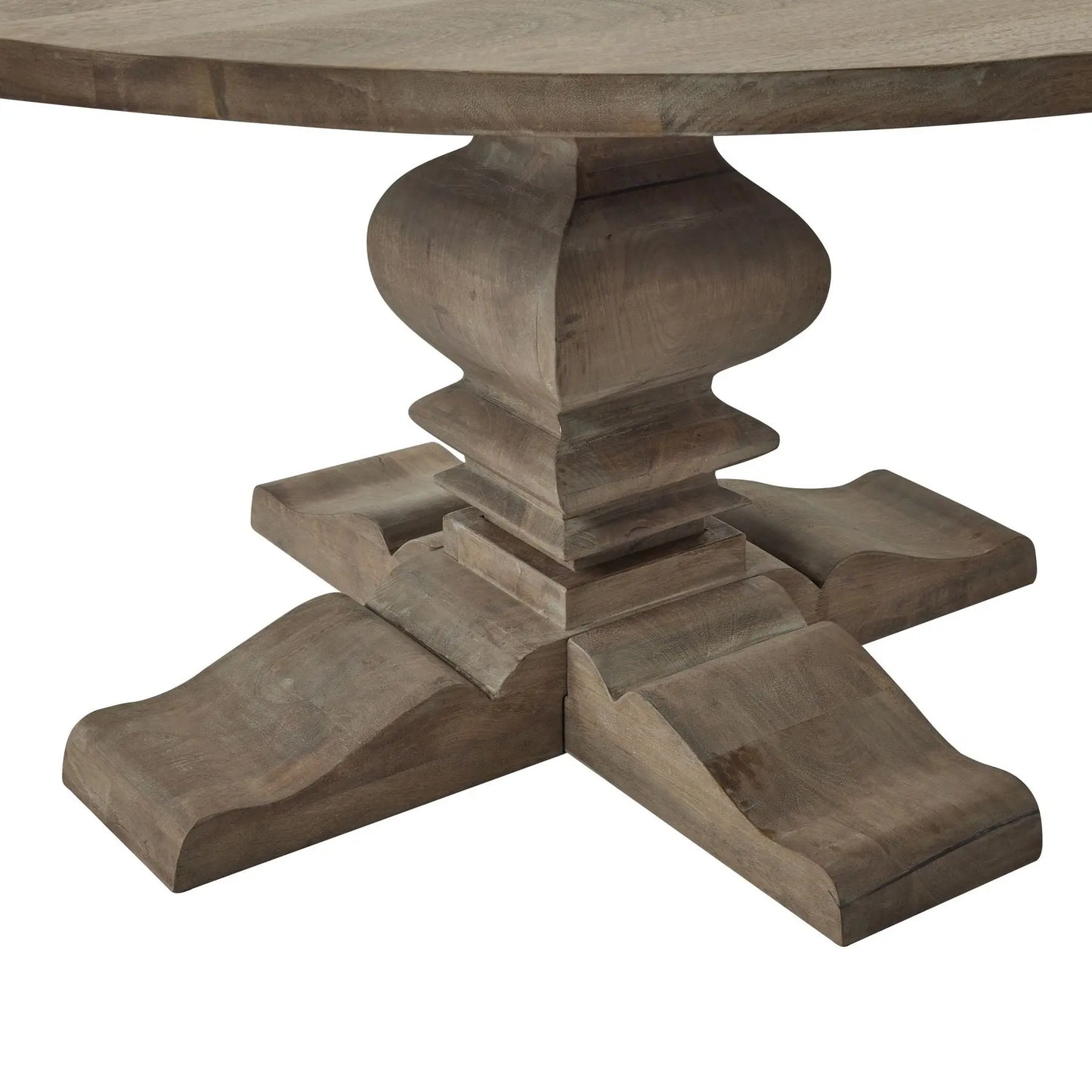 Dim Gray Copgrove Collection Round Pedestal Dining Table