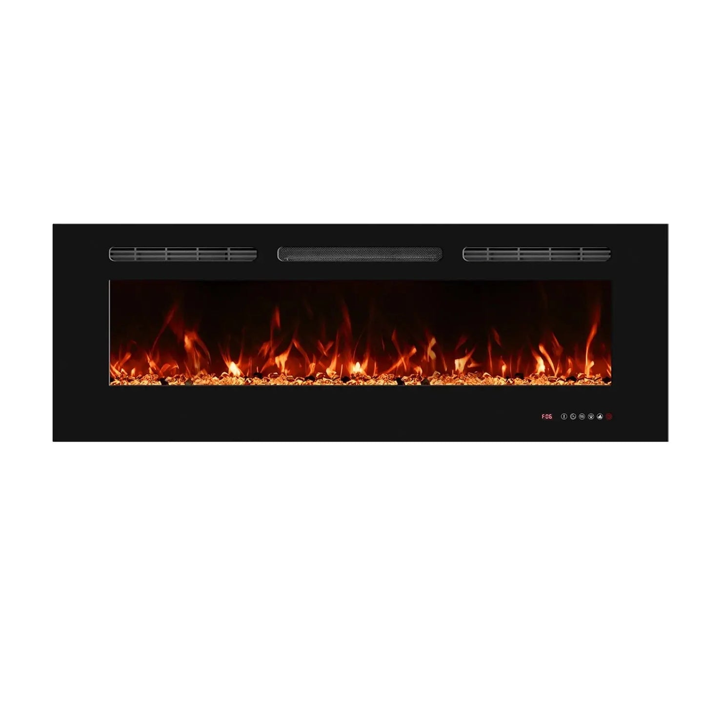 0ScandiFlames Electric Titanite 127 cm - Built-in Fireplace