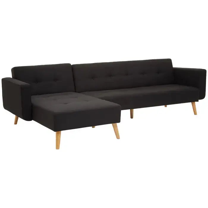 Black Corner Sofa Bed | Large Corner Sofa Bed | J&E Retailonline