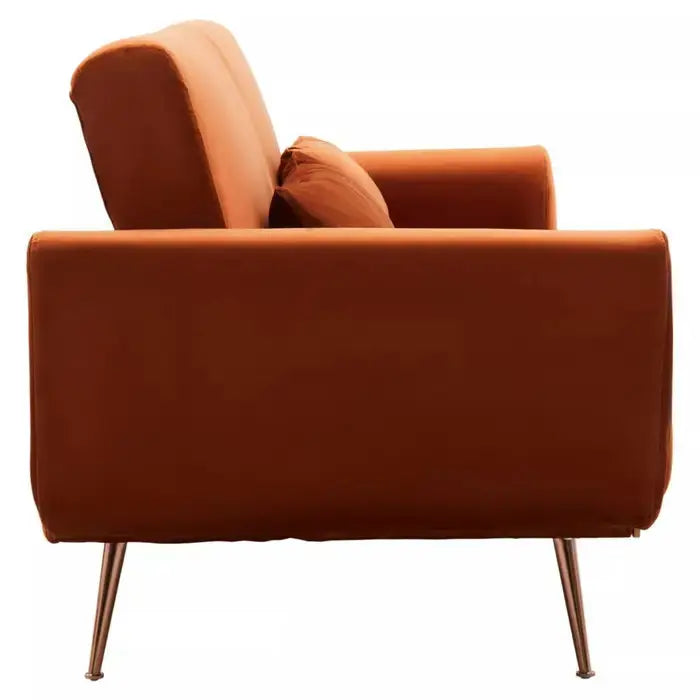 Burnt Orange Sofa Bed | Orange Sofa Bed | J&E Retailonline