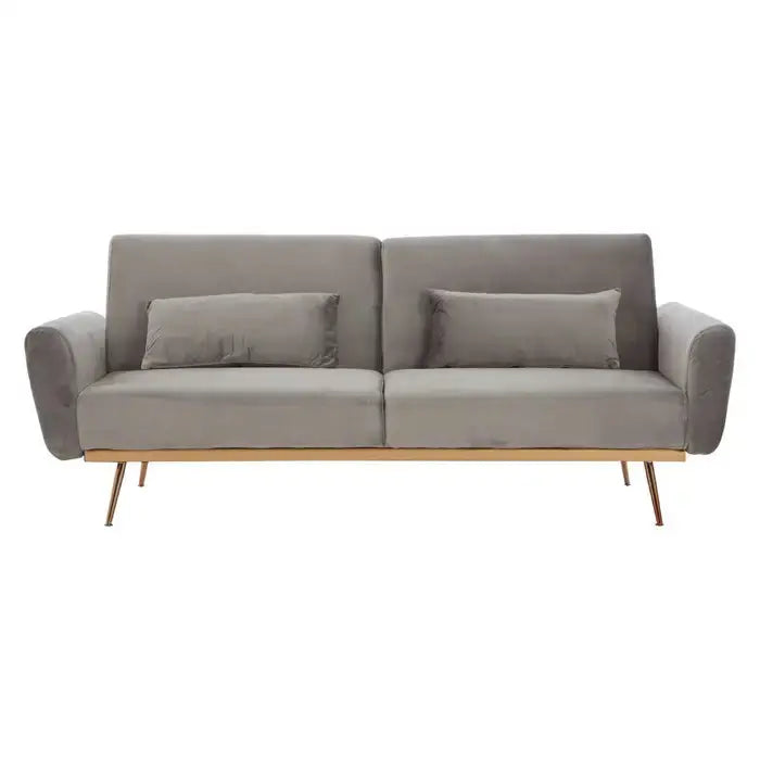 Grey Velvet Sofa Bed | Grey Sofa Bed | J&E Retailonline
