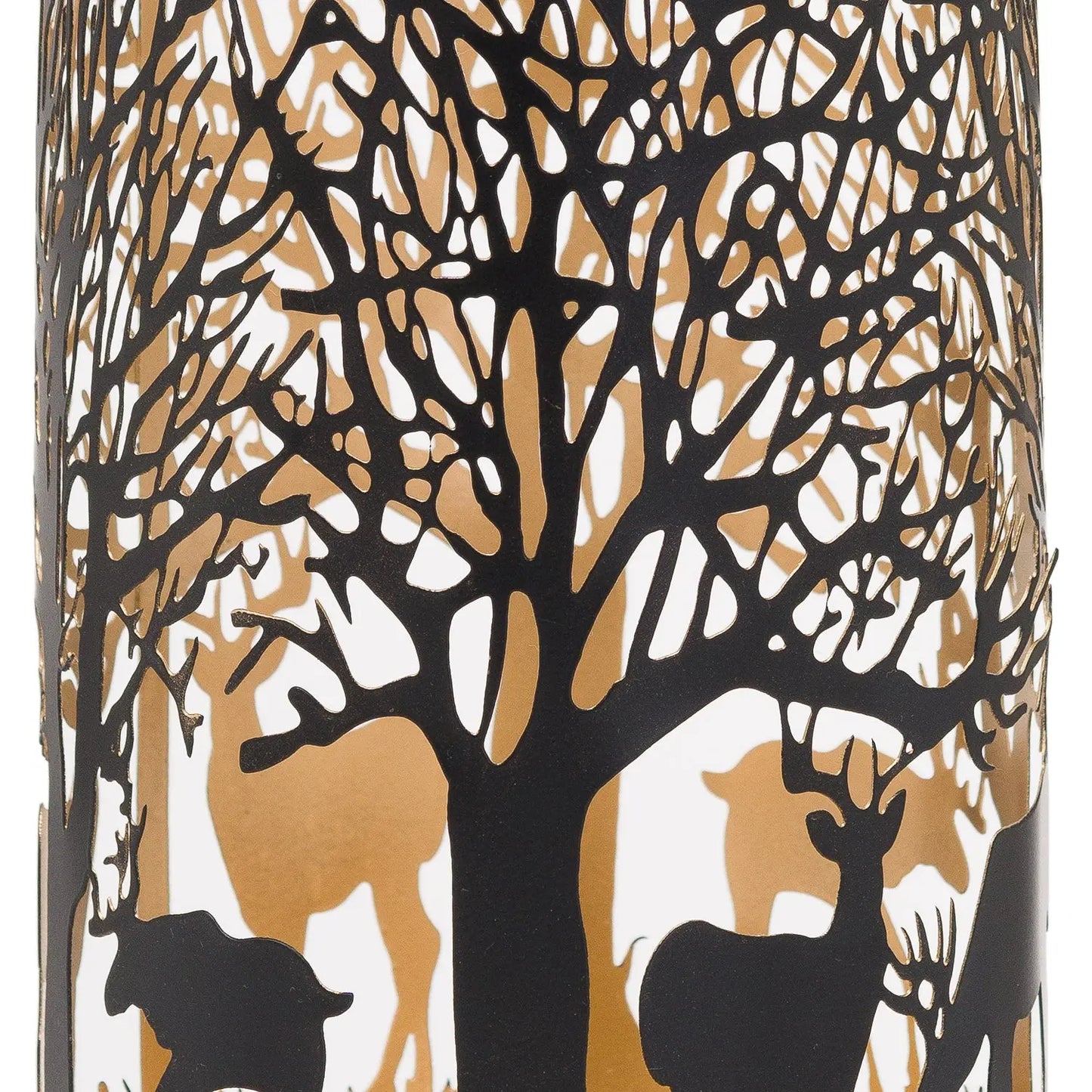Dark Slate Gray Large Glowray Stag In Forest Lantern