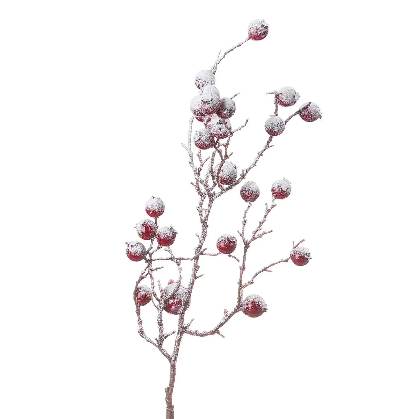 Light Gray Large Red Festive Berry