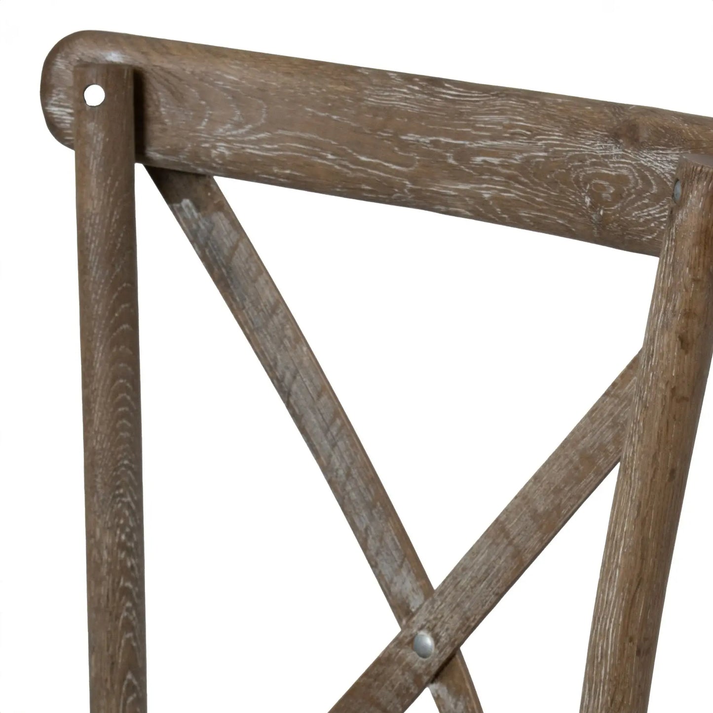 Dim Gray Light Oak Cross Back Dining Chair