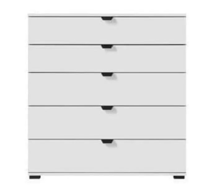 Limone Arctic White Wide 6 Drawer Chest - 3405 Limone Arctic White Wide 6 Drawer Chest - 3405 Limone Arctic White Wide 6 Drawer Chest AMOS