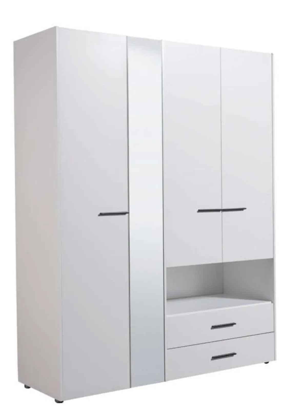 Limone White 4 Door Wardrobe AMOS