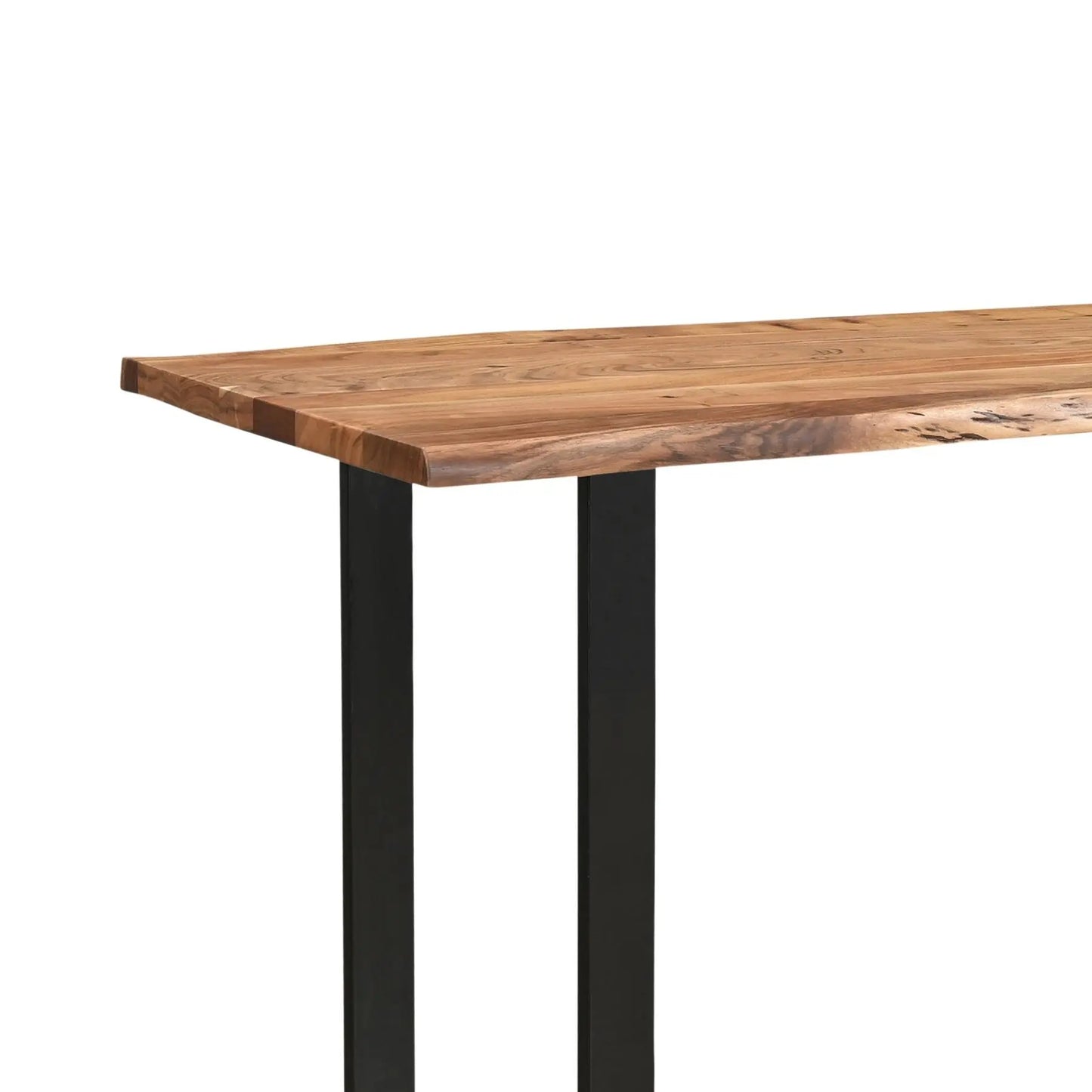 Dark Slate Gray Live Edge Large Bar Table