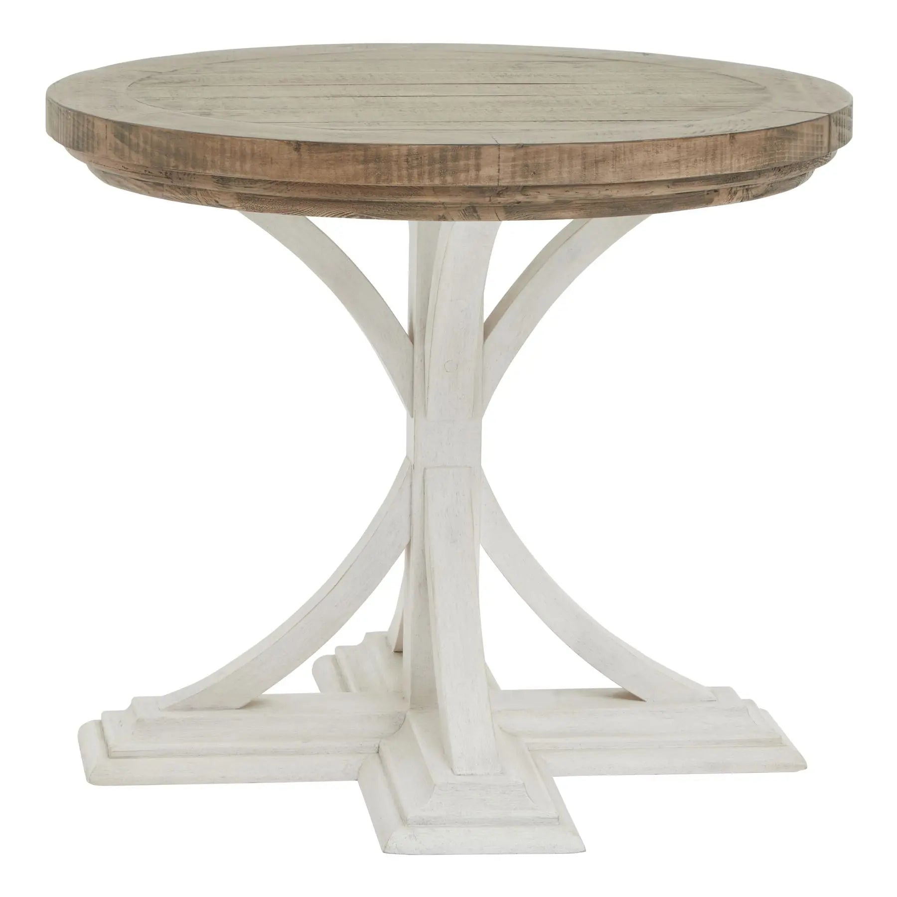 Gray Luna Collection Round Occasional Table