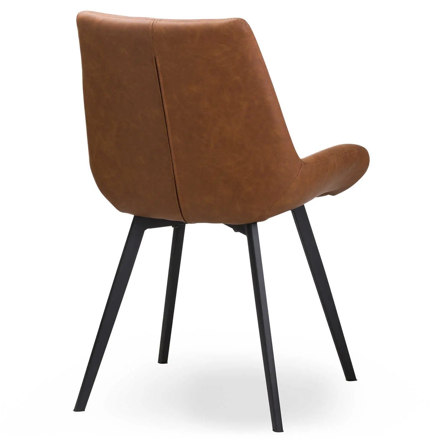 Saddle Brown Malmo Tan Dining Chair