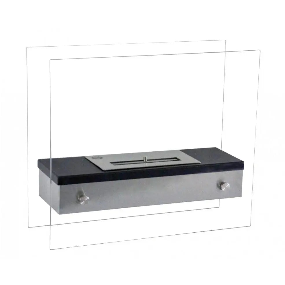 Light Slate Gray Merton Table Bio Fireplace