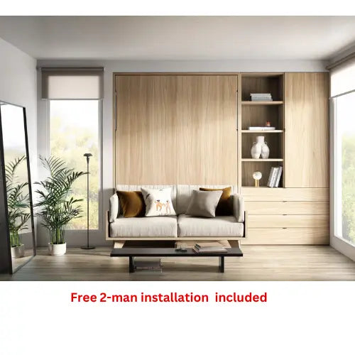 Vertical Wall Bed Set | Double Wall Bed Set | J&E Retailonline