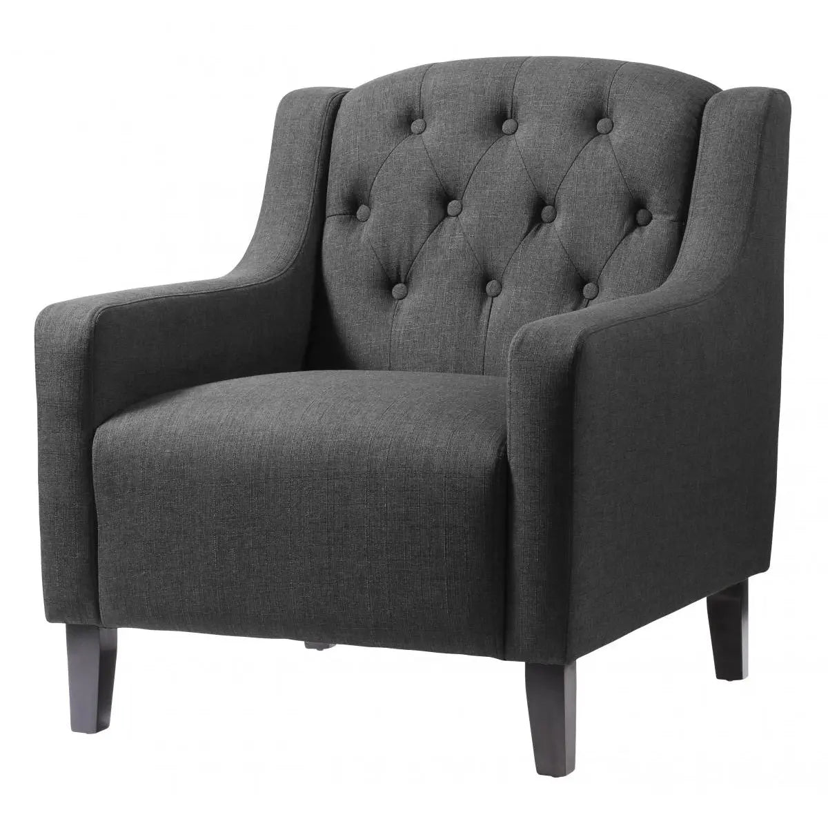 Pemberley Fabric Arm Chair Grey HEARTLAND FURNITURE