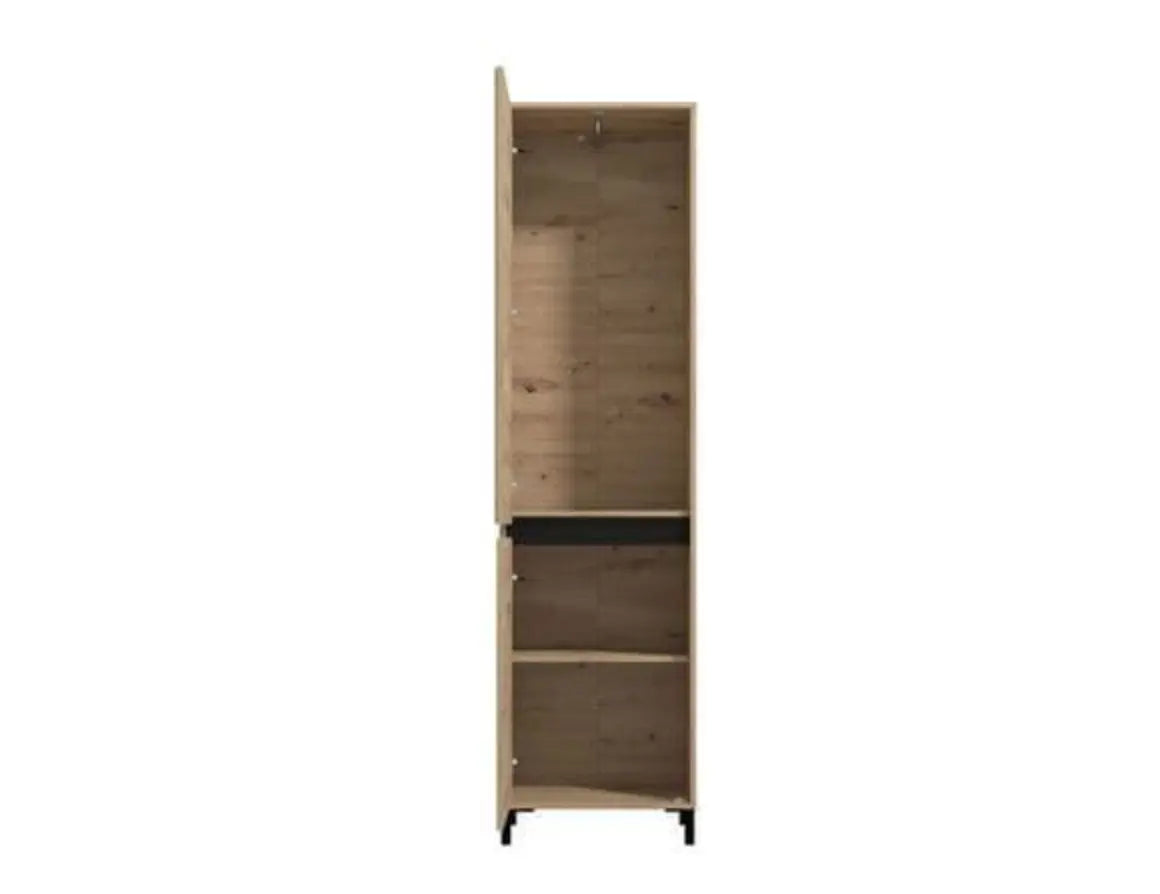Rosmara Artisan Oak Effect Slim Narrow Shallow Depth Hallway Wardrobe AMOS