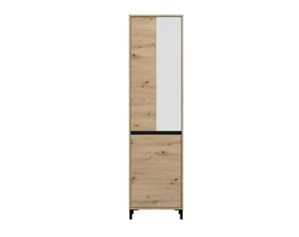 Rosmara Artisan Oak Effect Slim Narrow Shallow Depth Hallway Wardrobe AMOS