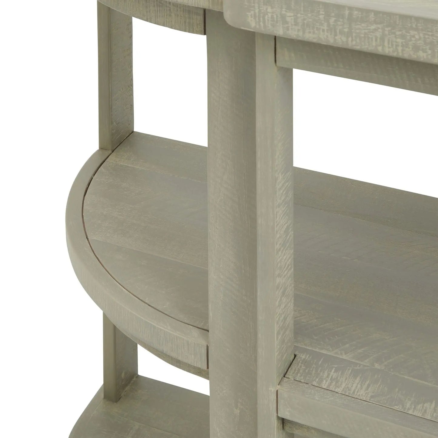 Light Slate Gray Saltaire Collection 2 Shelf Console Table