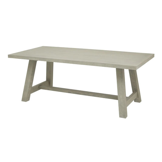 Dark Gray Saltaire Collection Rectangular Dining Table