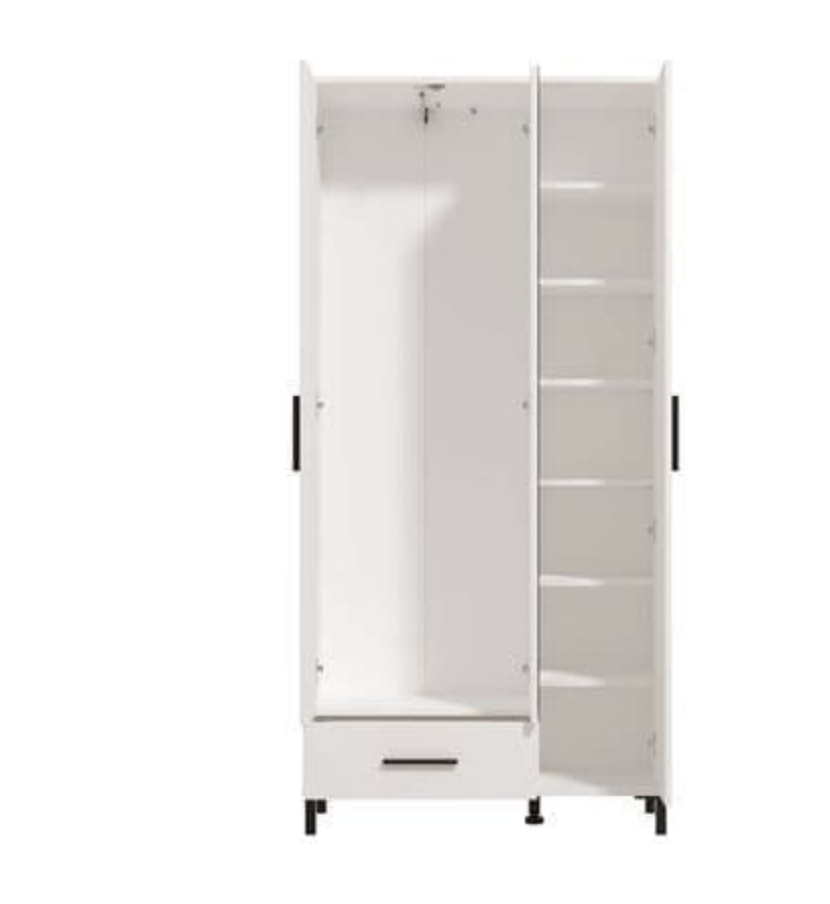 White Mirror Wardrobe | Mirrored Wardrobe | J&E Retailonline