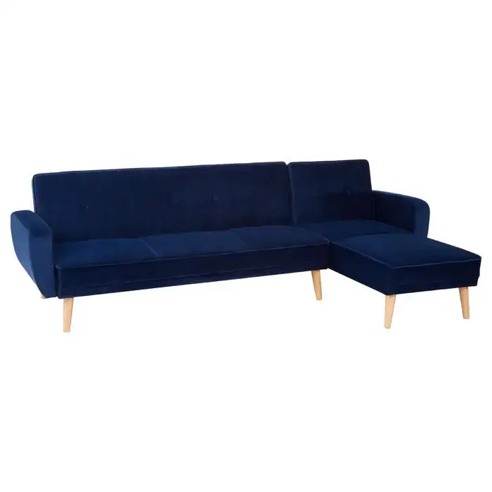 Navy Velvet Sofa Bed | Navy Sofa Bed | J&E Retailonline