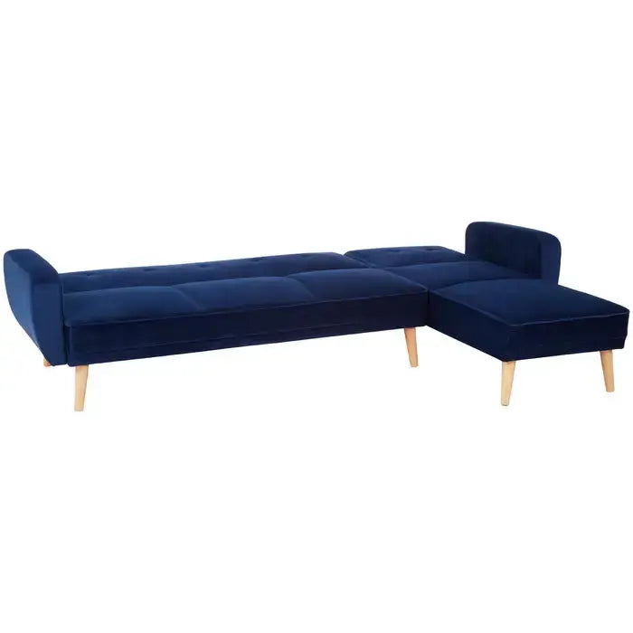 Navy Velvet Sofa Bed | Navy Sofa Bed | J&E Retailonline