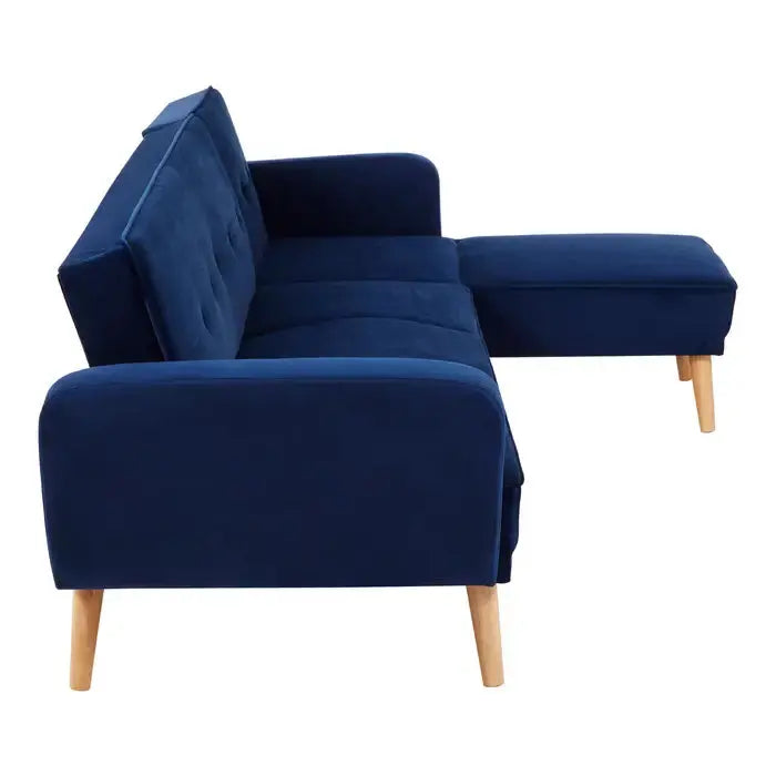 Navy Velvet Sofa Bed | Navy Sofa Bed | J&E Retailonline