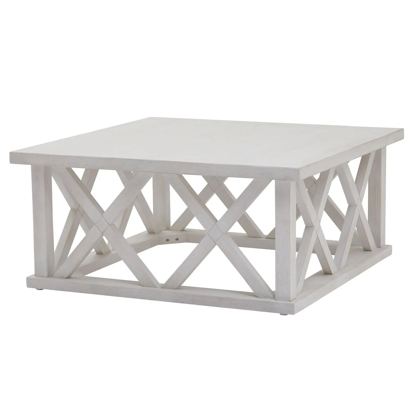 Gray Stamford Plank Collection Square Coffee Table