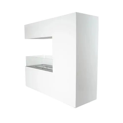 Lavender Topeka 3-Sided Bio Fireplace in Steel