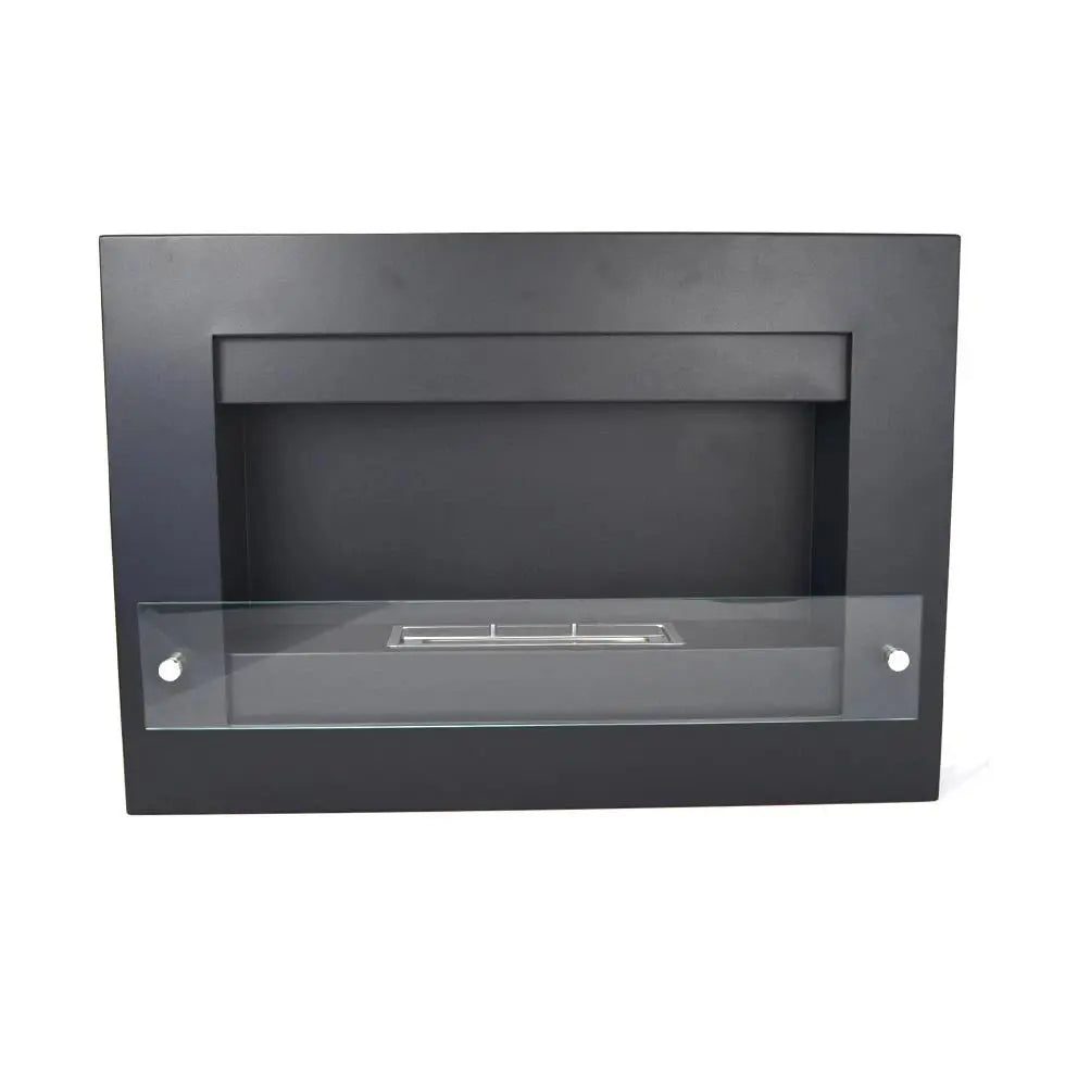 Dark Slate Gray Wall Mounted Nebraska White Biofireplace