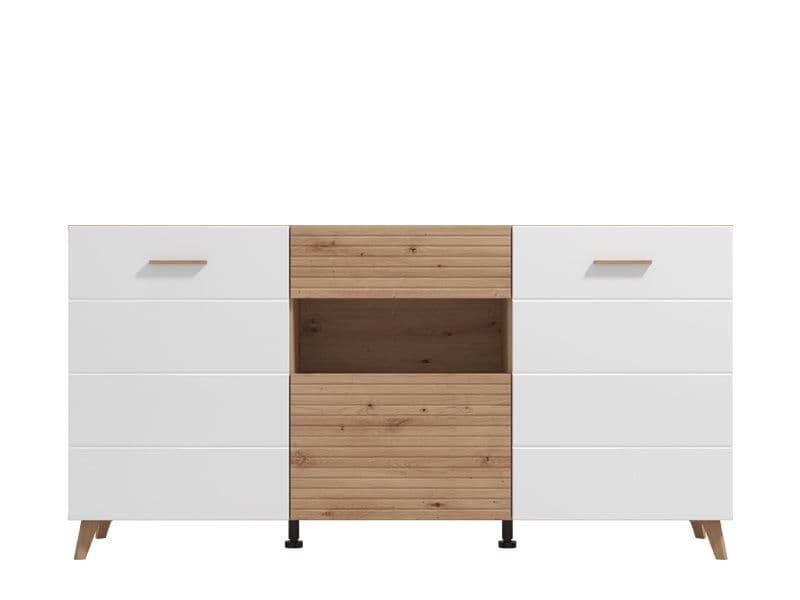 White Oak Sideboard | White Gloss Sideboard | J&E Retailonline