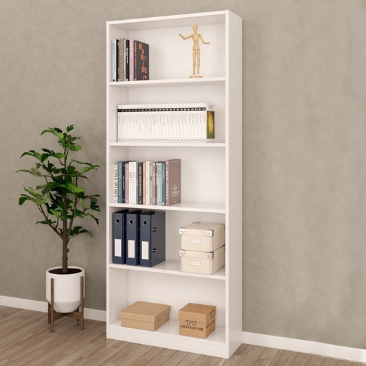 Cordoba Large Artic White Bookcase Bookshelf