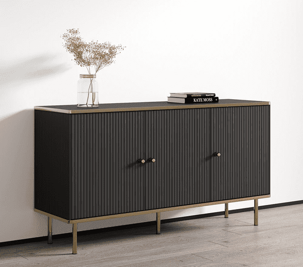 Black And Gold Sideboard | Black Rome Sideboard | J&E Retailonline