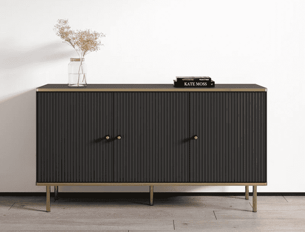 Black And Gold Sideboard | Black Rome Sideboard | J&E Retailonline