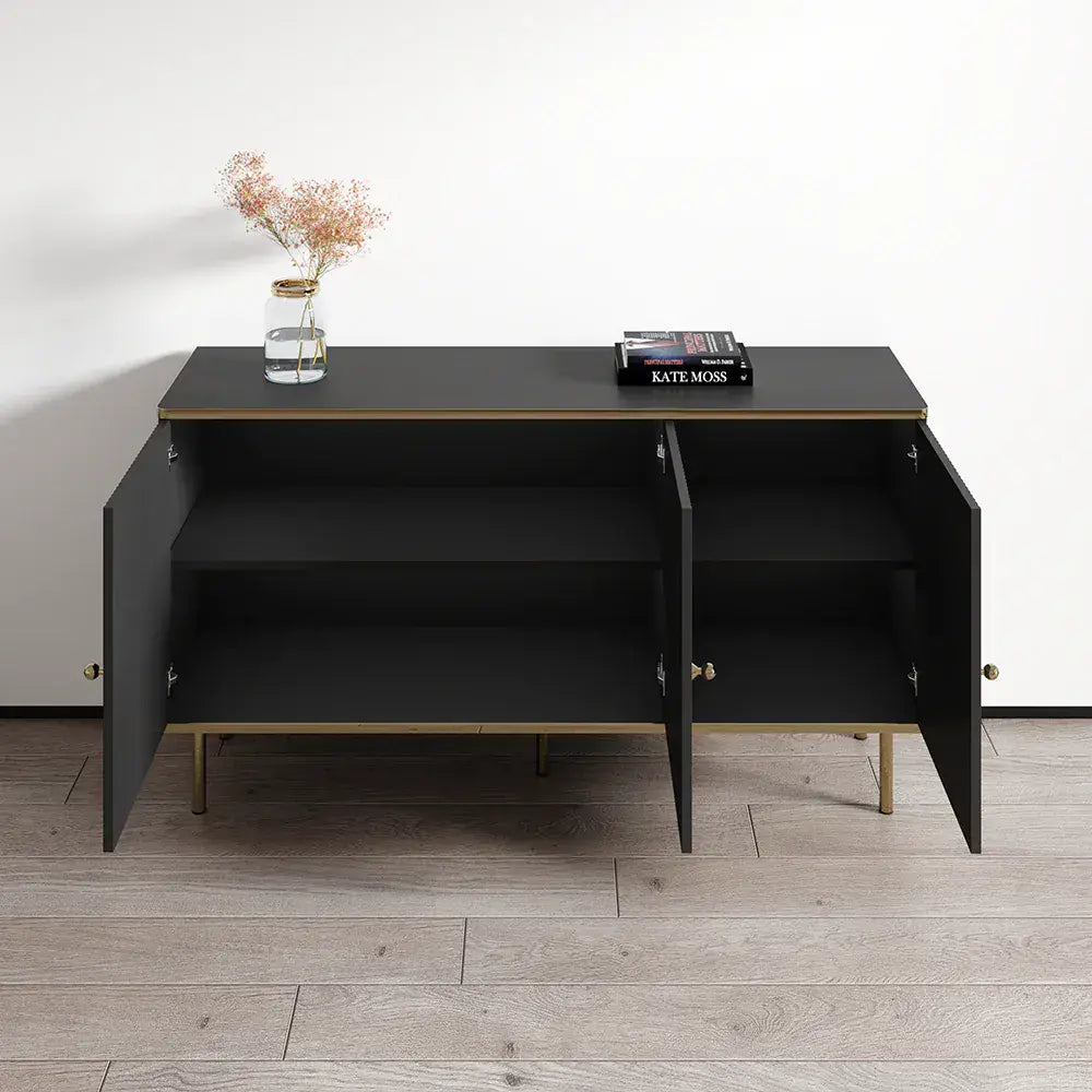 Black And Gold Sideboard | Black Rome Sideboard | J&E Retailonline