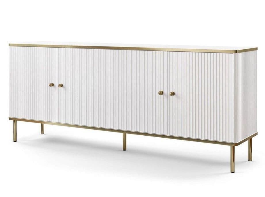 White and Gold Sideboard | Gold Wide Sideboard | J&E Retailonline