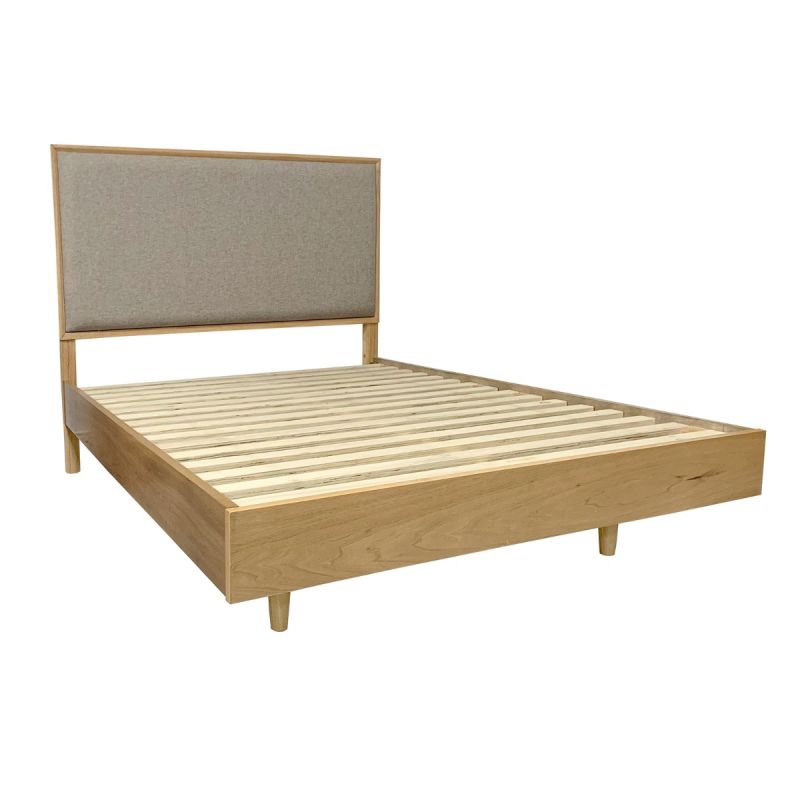 Modern and Minimal Design Scarlett Double Bed in Golden Oak-JE Retailonline