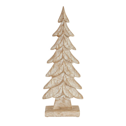 Carved Wood Large Christmas Tree