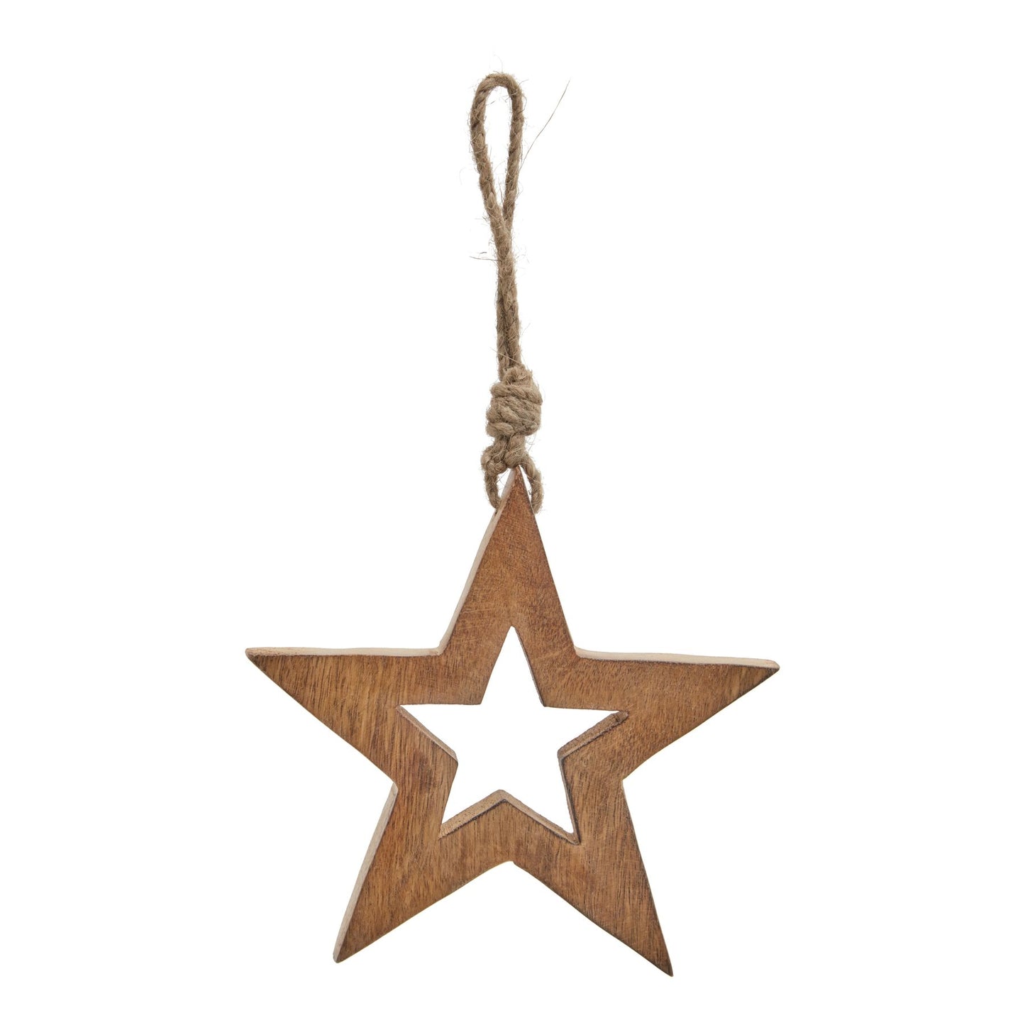 Natural Wooden Hanging Star