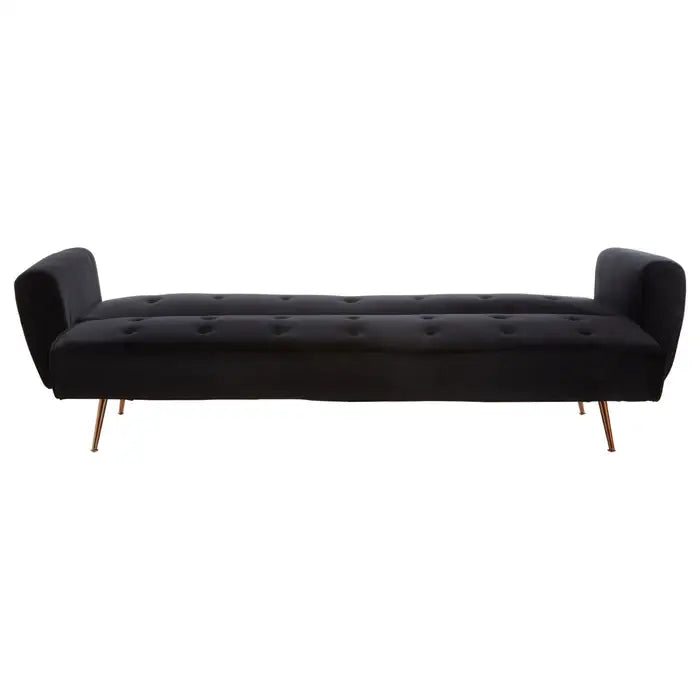 Hayton Black Velvet Sofa Bed-JE Retailonline