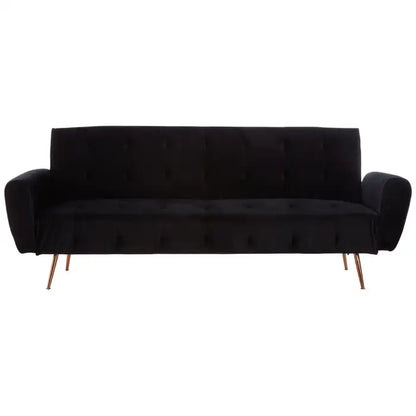 Hayton Black Velvet Sofa Bed-JE Retailonline